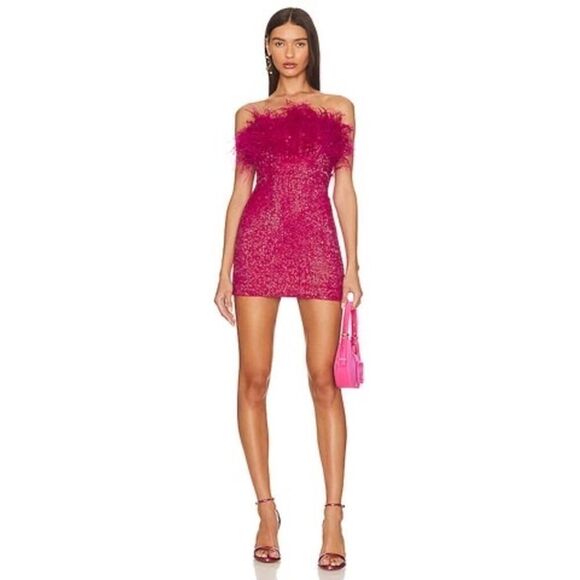 Retrofete Torin Dress in Fuchsia XL - Picture 1 of 10